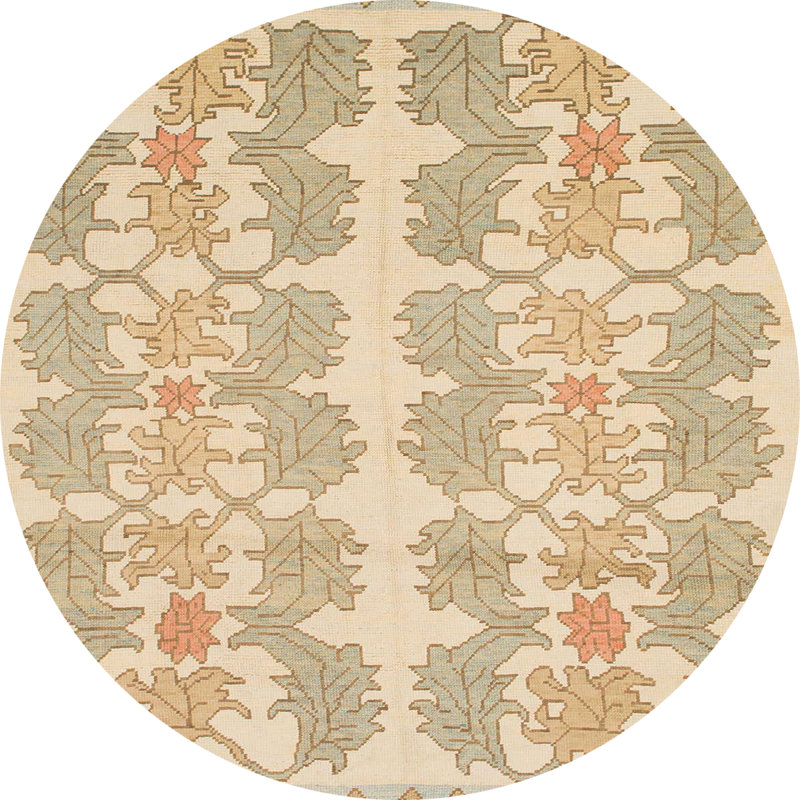 Tapis abstrait moderne 1216, Rond 8 pi