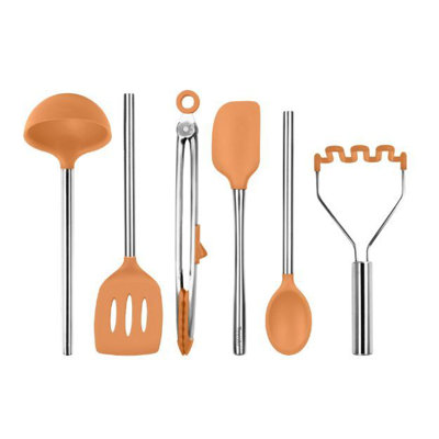 Silicone Utensil Set of 6 - Black