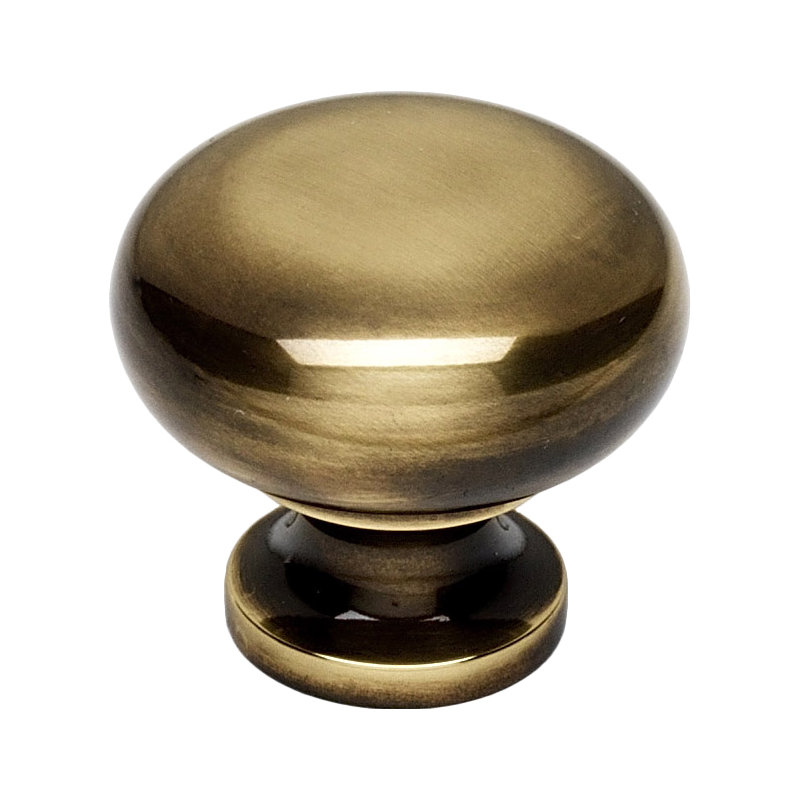 Mushroom Knob, Polished Antique
