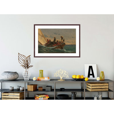 «The Flirt» par Winslow Homer - impression giclée encadrée