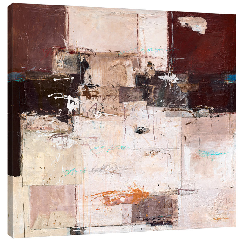« abstract harmonie x », reproduction de peinture à l’acrylique sur toile tendue, H 12 po x l 12 po x P 1,5 po