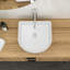 Lavabo de salle de bain vasque en céramique 15,56 "X 14,07" - Moderne, blanc, teint, moderne Rare 15,56 "X 14,07", pour la maison et le bureau