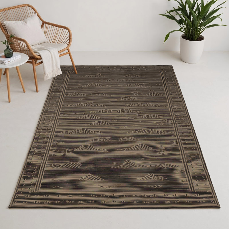 Tapis intérieur et extérieur ArtDeco, Rectangle 9 pi x 12 pi