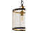 Sessoms 1 - Light Black/Brass Gold Pendant