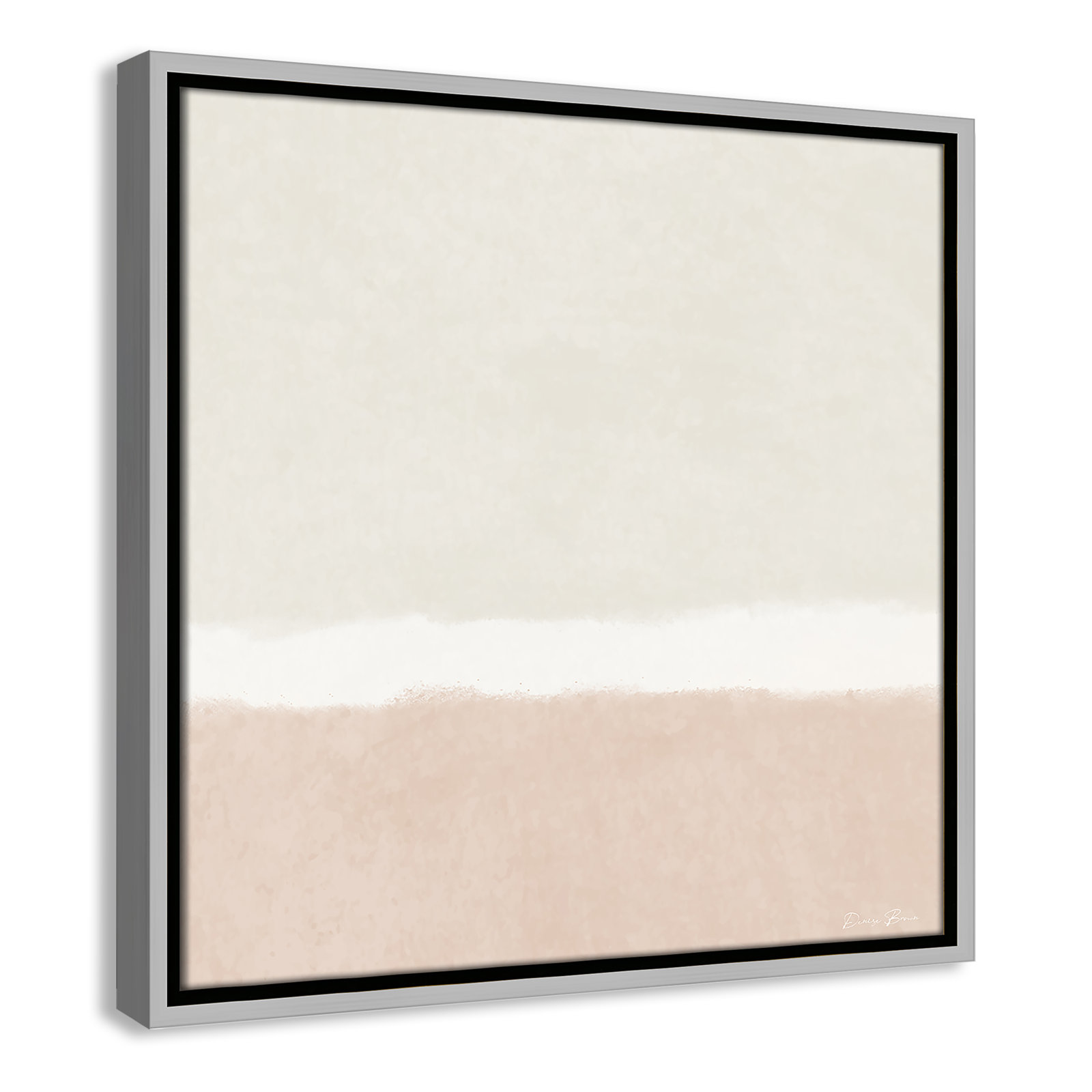 Willadeene "Slate I" Print, 17.5" H x 17.5" W, Silver Framed