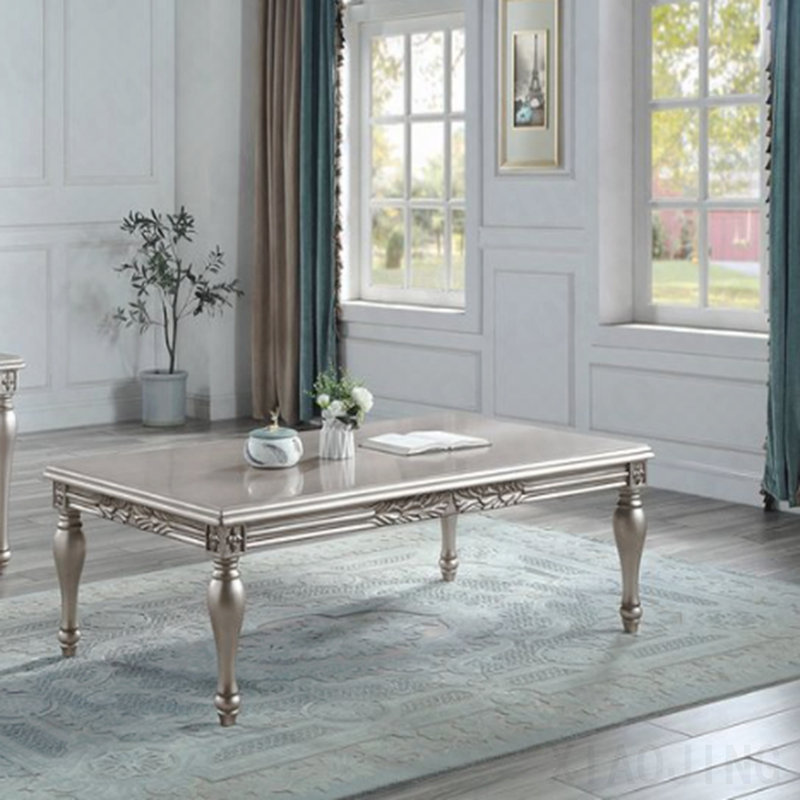 Table basse, finition platine Pelumi
