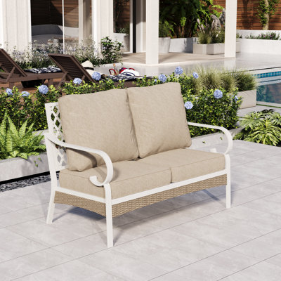 Arcus 51'' Outdoor Loveseat with Cushions