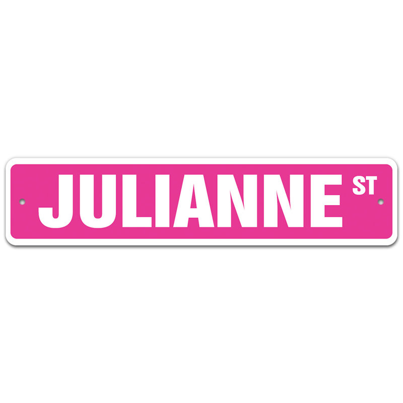 Plaque de rue Baldwynn, H 4 po x l 18 po x P 0,1 po