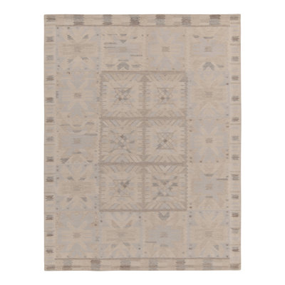 Scandinavian Wool Geometric Area Rug