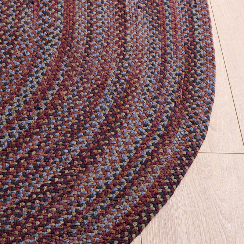 Randallstown Flat Weave Cotton Rug, Oval 4' x 6'