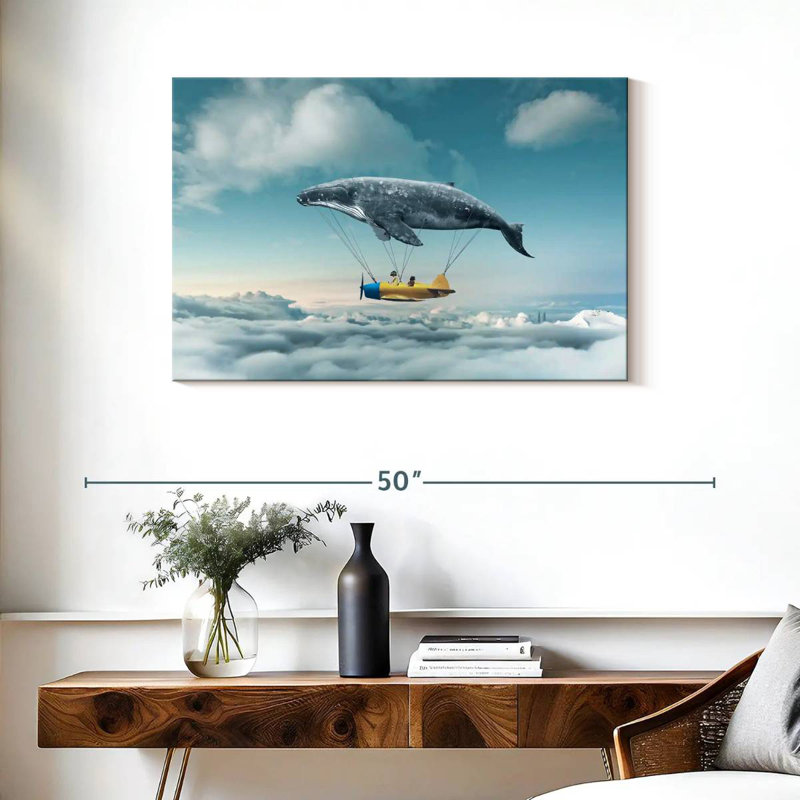 Kelan Whale Airplane, 24" H x 36" W
