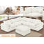 Canapé modulaire rembourré 6 pièces avec coussins réversibles Wartow-1215574555
