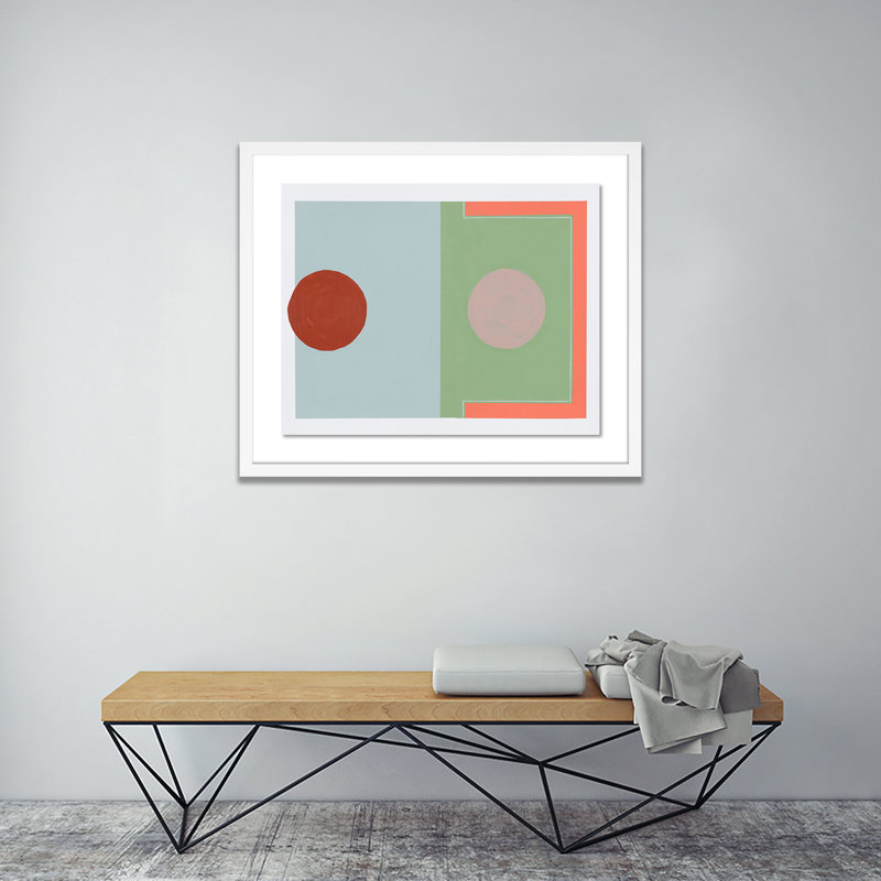 Parquet Courts 1 Print by Kimmy Quillin, White, 48" H x 60" W x 2.5" D