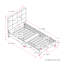 Lit plateforme tapissier capitonné à profil bas-213019070-213019065