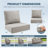 Outdoor Cushions For Patio Furniture,Outdoor Seat Cushion Set 24 X 24 X 6 Inch,Waterproof & Fade Resistant Outdoor Chair Cushions,Deep Patio Chair Cushion With Removable Cover-1011326429