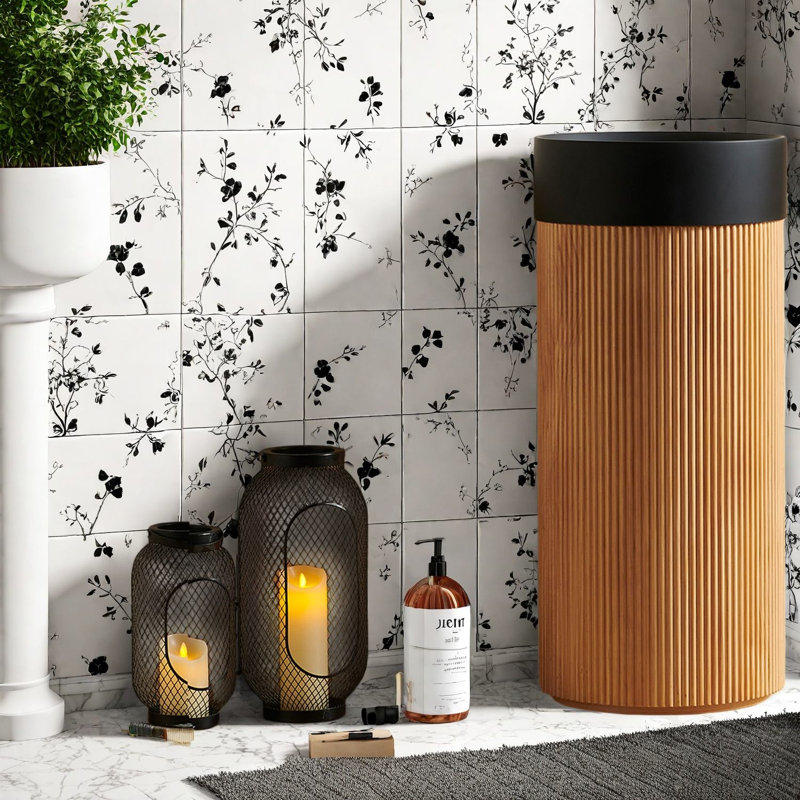Modern Vanities(Must include both Vanity Cabinet  and Sink), Wood Compact