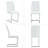 9-Piece Modern Rectangular Tempered Glass Dining Set-128838750-128838754-128838755