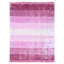 Tapis intérieur rose contemporain en soie et viscose tissé à la main