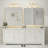 Molly Tempered Glass and Metal Framed French Cleat Mounted Wall Bathroom / Vanity Mirror-86849814-86873722-120985719