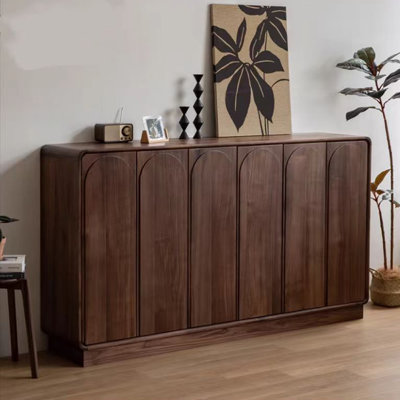 Modern Wooden Shoe Cabinet with Storage Shelves