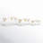 Clear Acrylic Plastic Storage with Gold Metal Hardware and Studded Details, Set of 3