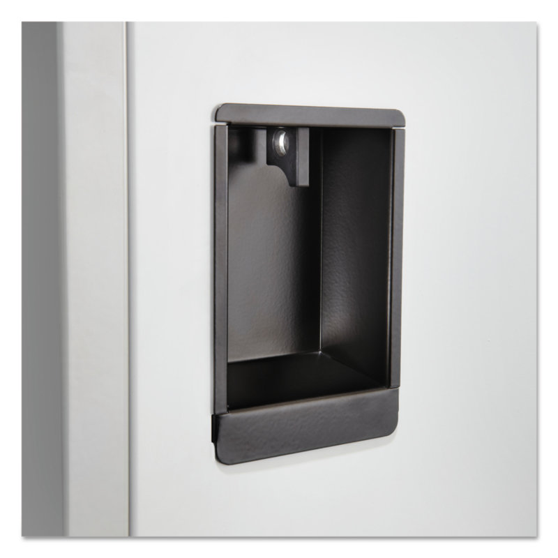 Casier large 2 niveaux 1, Gris