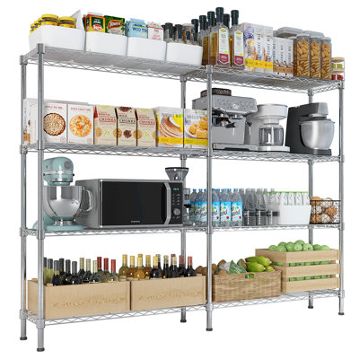 Obieze 58'' W Metal Shelving Unit
