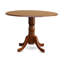 Ensemble de salle à manger 5 pièces comprenant une table de salle à manger ronde avec Dropleaf et 4 chaises en bois, brun selle de 42 po x 42 po-1692785996-1637249049