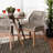 19.25'' H Upholstered Mahogany Side Chair