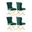 Yvelines Modern Velvet Dining Chairs - Ergonomic Velvet Upholstered Back with Stainless Steel Frame - Side Chair for Kitchen Living Room Dining Room-710523924-699648832