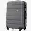 Ensembles de bagages Nouveau modèle ABS Hardshell 3 pièces Ensemble de valises rigides et durables Valise à roulettes avec serrure TSA 20 po x 24 po x 28 po (gris)