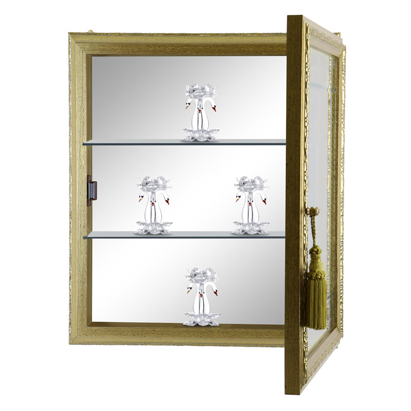 Vitrine murale Constance, Or