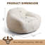 Compression High Quality Teddy Fabric Large Arn Bean Bag Chair-114201418