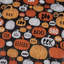 PVC Tablecloth Halloween Design 70in Round - Pumpkin Party-1703707307