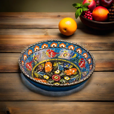 Bols turcs en céramique fabriqués à la main - Mini bols ronds décoratifs pour épices, collations, savon, condiments - ensemble pour la cuisine ou la maison
