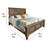 Sim Bed, Carved Details, Rustic Pine Wood-111119517-111119514