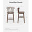 Tabouret de comptoir moderne en bois massif de 24 po, tabourets pour îlot de cuisine avec dossier-1661507411-1666775513