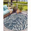 Tapis bleu contemporain Azilynn-598099876