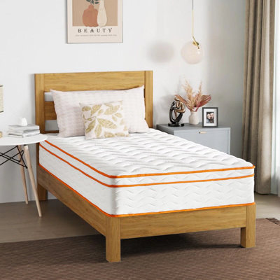 Medium Gel Memory Foam Hybrid Mattress in A Box by Alwyn Home
