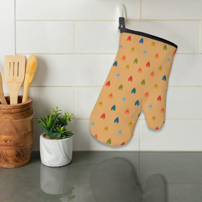 Joyful Smile Oven Mitt Cotton Twill