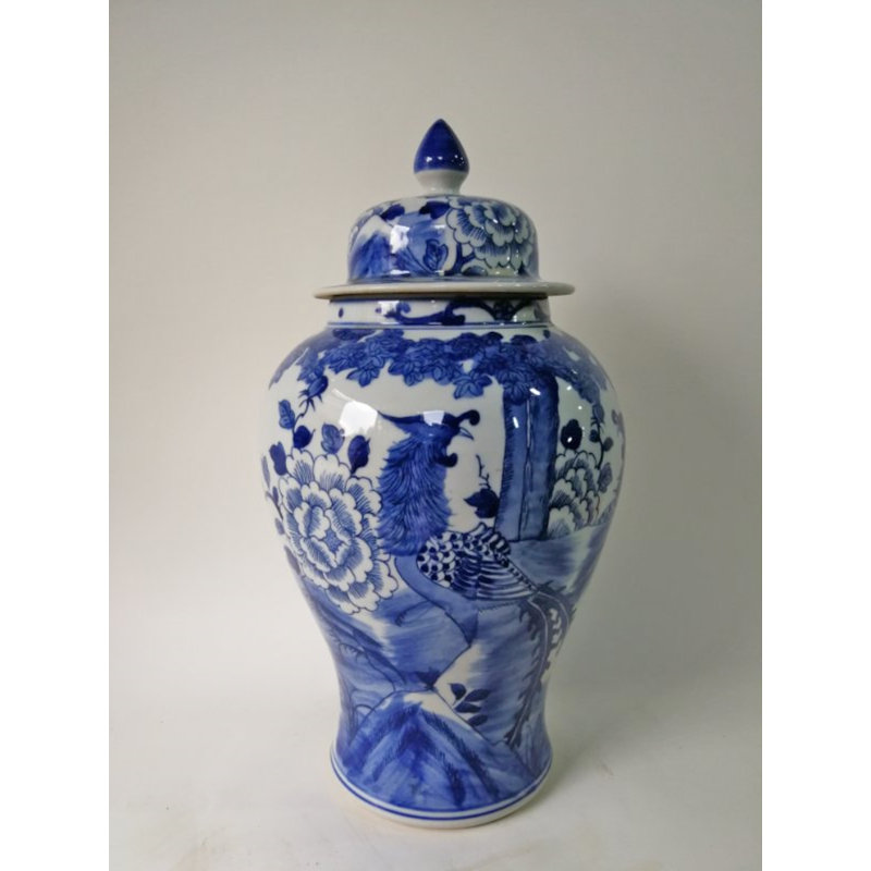 Handmade Porcelain China Ginger Jar