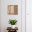 Wall mounted key box, Opens to the left, 30x30x5, White, Pastel green subtlety elegance harmony, 