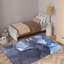 Tapis chic à poils doux avec motif géométrique saisissant, idéal pour rehausser les intérieurs modernes-424976705