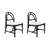Polyester Upholstered Wicker/Rattan Frame Dining Chair -401811146