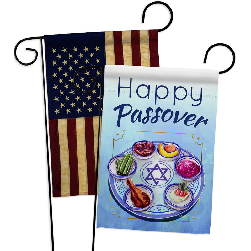 Drapeau de jardin 2 côtés en polyester 18,5 x 13 po