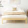 Amylia 14'' Heavy Duty Bamboo iron Platform Bed Frame No Box Spring Required