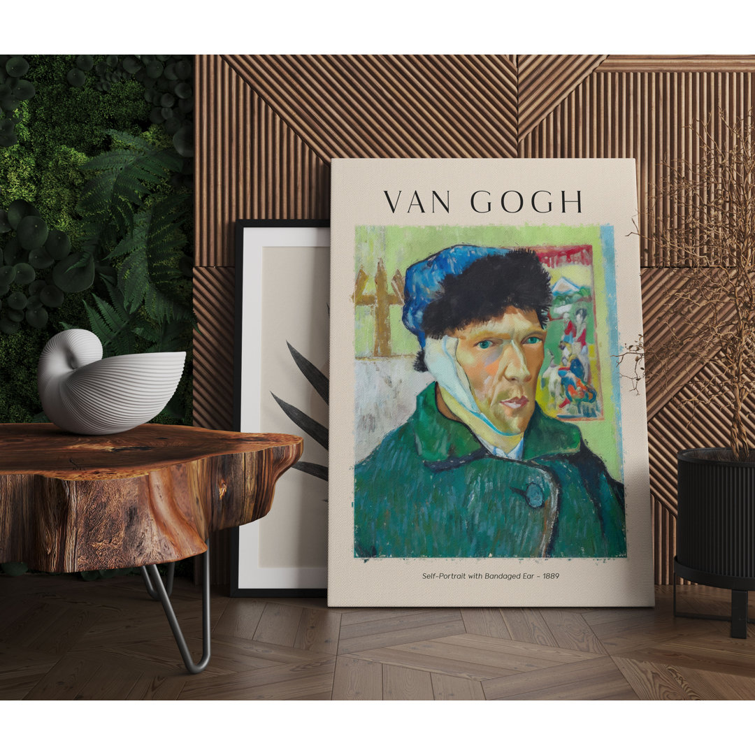 Leinwandbild SelbstportrÃ¤t mit bandagiertem Ohr von Van Gogh