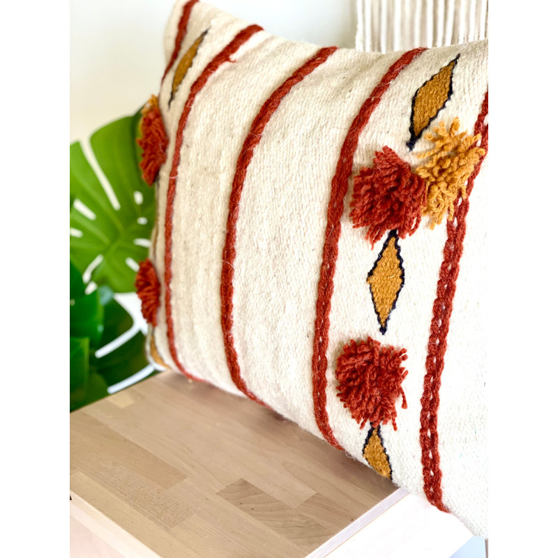 Coussin Lilian Boho, H 22 po x l 22 po