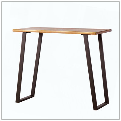 Table de bar, bois d'acacia naturel