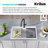 KRAUS Bellucci Workstation 33 in. Drop In Single Bowl Granite Kitchen Sink with Accessories-51940292